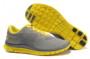 Nike Free 4.0 V2 Mens Shoes grey yellow